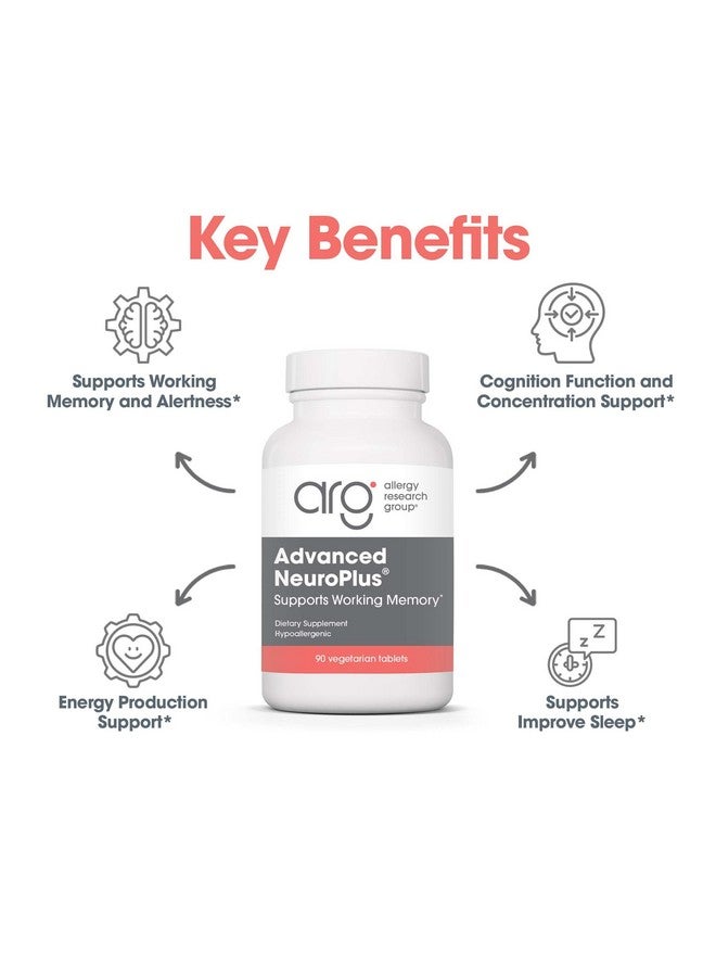 اليرجي ريسيرتش جروب مجموعة أبحاث الحساسية - مكمل NeuroPlus المتقدم - دعم الذاكرة والتركيز، لصحة وظائف المخ، فطر عرف الأسد، كبسولات نباتية - 90 كبسولة - Image 4