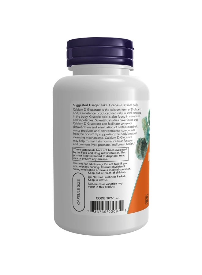 now Supplements, Calcium D-Glucarate 500 mg, Detoxification Support*, 90 Veg Capsules - Image 3