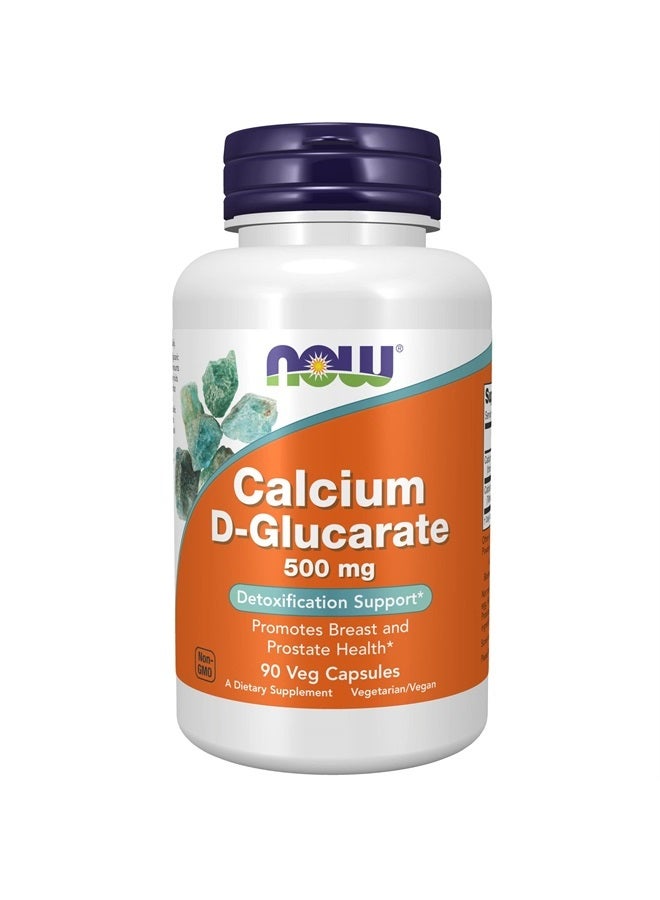 now Supplements, Calcium D-Glucarate 500 mg, Detoxification Support*, 90 Veg Capsules - Image 1