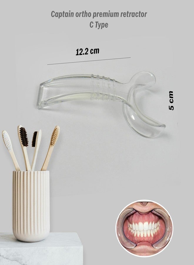 Dentosmile Premium Cheek Retractor Mouth Opener Transparent C Type in Different Packaging (Made in India) (4) - Image 3