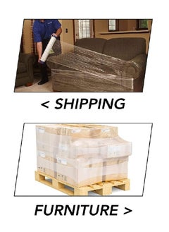 vsell24 Pack of 9PC Stretch Film Wrap 1KG (400 Core ) Clear Packing with Heavy Duty Household Materials ,Office , Warehouse  - Image 4