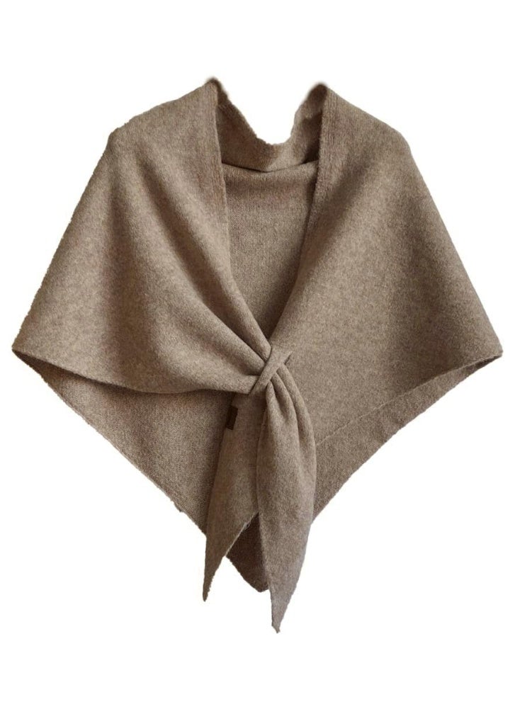 ZOVO Winter Shawl Wraps Women Knitted Shawls and Wraps Cardigan Cape Wool Pashmina Shoulder Top Sweater Shawl Scarf 2025 - Image 1