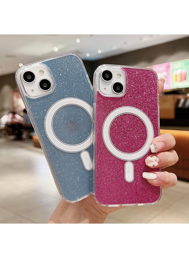 S-TOP Case For iPhone XS Max Acrylic Transparent Glitter MagSafe Phone Case - Image 2