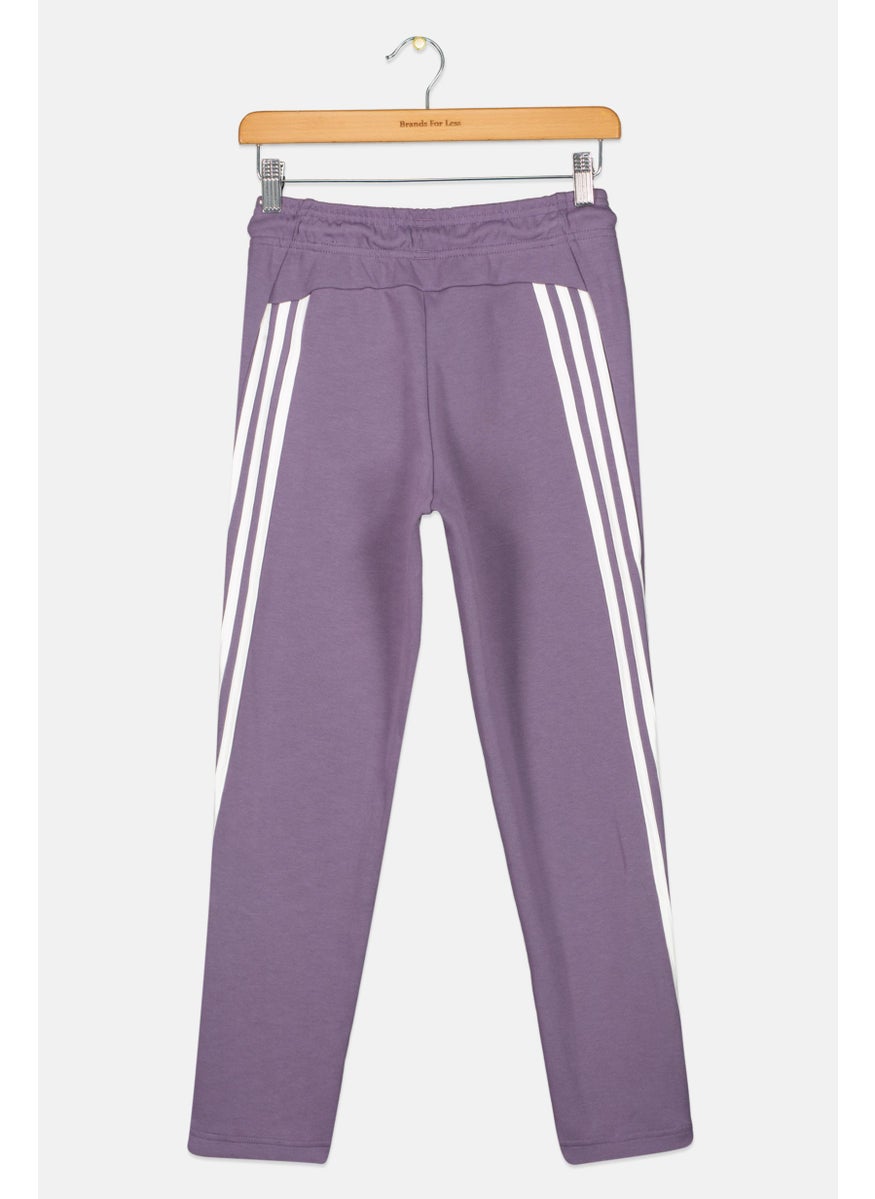 Adidas Kids Girl Slim Fit Training Track Pants, Lavender  - Image 2
