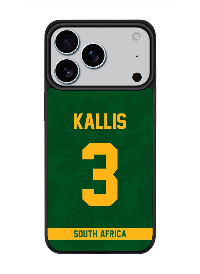 Stylizedd iPhone 17 Pro Case, [Compatible with MagSafe] Slim Magnetic cover Phone Case iPhone 17 Pro -South Africa Jacques Kallis, Jersey No 3 - Image 1