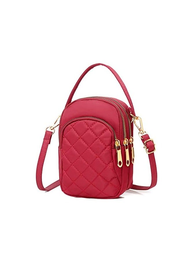 Excefore Cell Phone Purse, Quilted Crossbody Bag for Women Girls Cell Phone Handbag Smartphone Designer Phone Pouch with Shoulder Bags Cute Crossbody Purse Wallet - Image 1