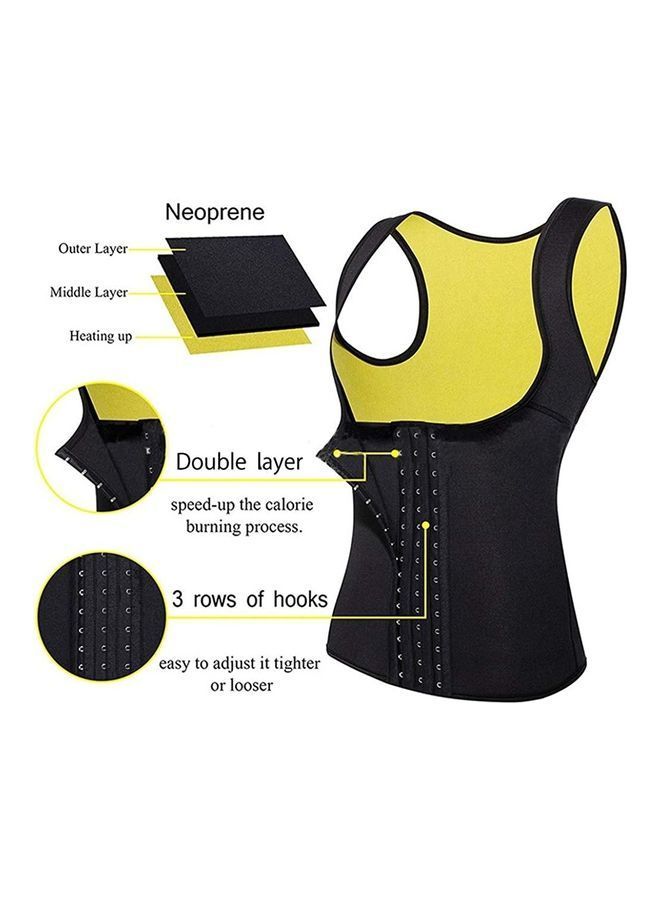 NIBEMINENT Women'S Neoprene Waist Trainer Corset Sauna Sweat Vest XL - Image 4