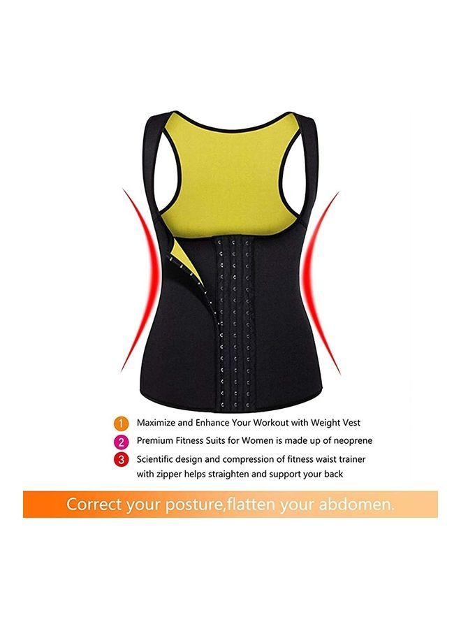 NIBEMINENT Women'S Neoprene Waist Trainer Corset Sauna Sweat Vest XL - Image 3