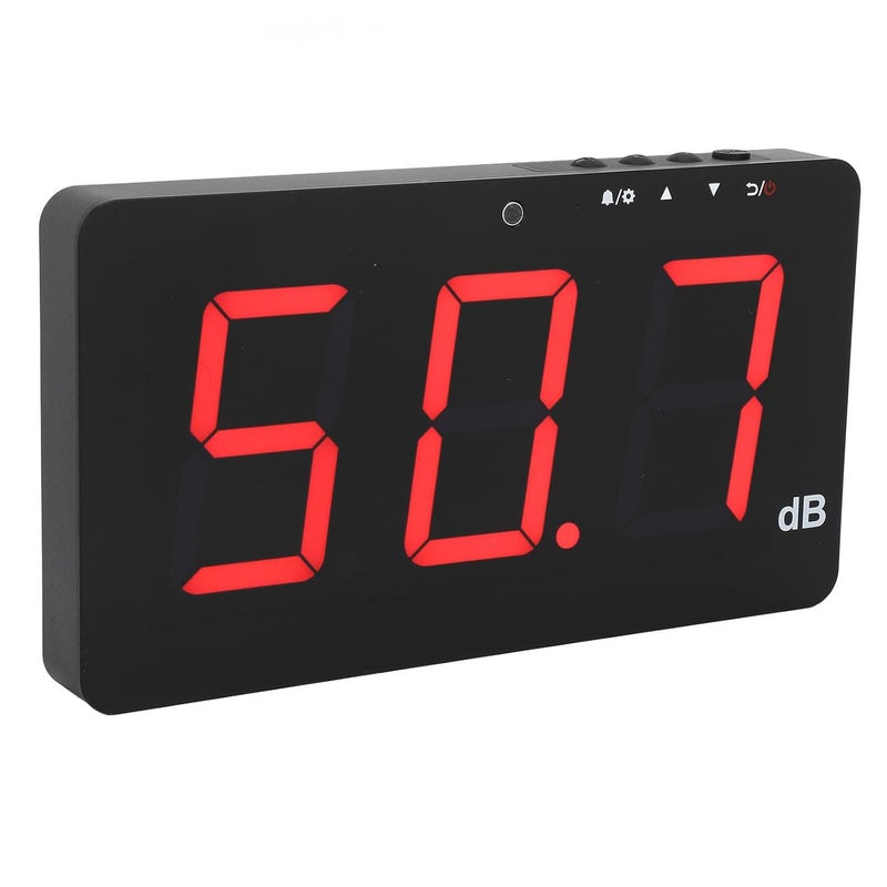 Aqxreight 9 6 بوصة LCD مقياس الصوت تصميم مثبت على الحائط لقياس الضوضاء بدقة - Image 4