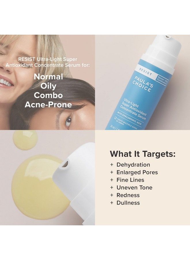 PAULA'S CHOICE Resist Ultralight Antioxidant Serum With Coenzyme Q10 Niacinamide & Hyaluronic Acid Antiaging Treatment For Oily Skin 1 Ounce - Image 5