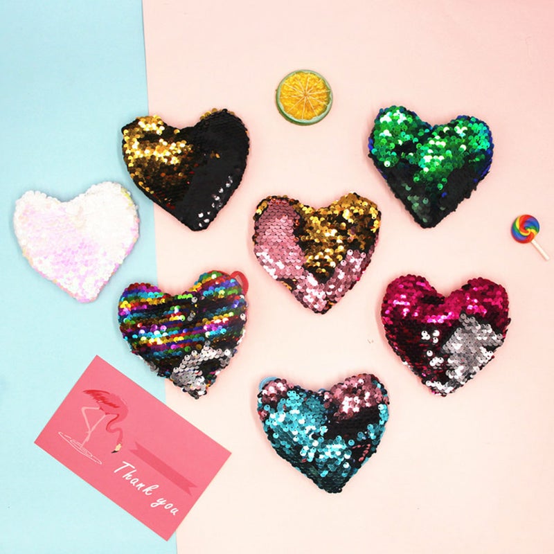 14 Pcs Kids Small Heart Bag Crossbody Pouch Sequins Shoulder Bag Purse Messenger Bag for Girls (Mixed Color) - Image 5