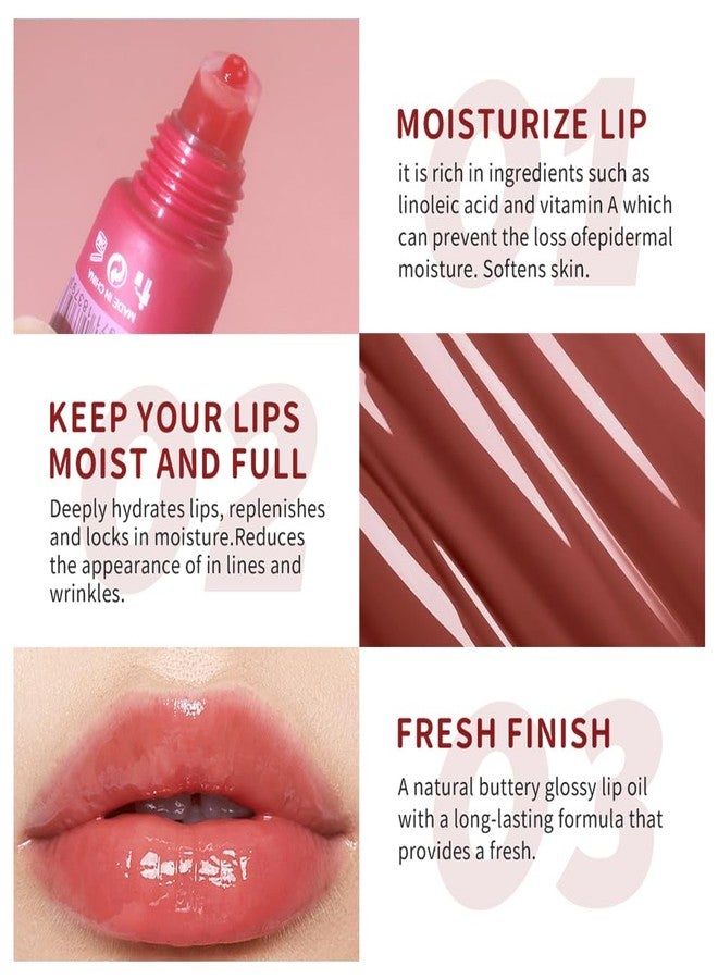 SAM SUGAR Lip Balm with Keychain Hydrating Tinted Lip Gloss, Moisturizing Lip Butter Balm with Natural Shine, Non-Sticky Lip Care for Dry Lips (Berry) - Image 2