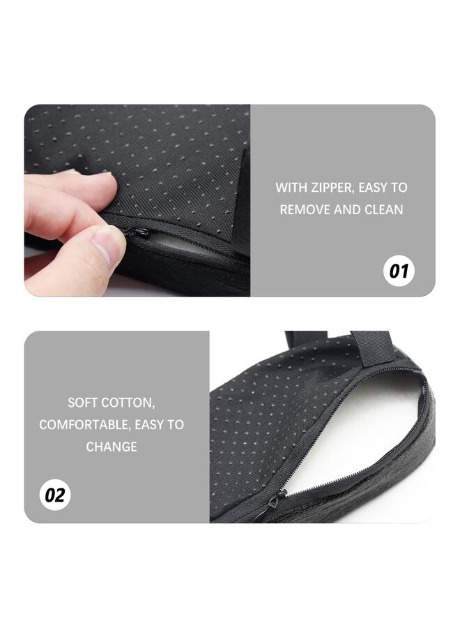 2PCS Car Seat Armrest Covers,Anti-Scratch Car Arm Rest Cover Protectors,Durability & Comforts Car Armrest Pad,Universal Car Accessories Interior for Cars,SUVs,Trucks(Black) - Image 2