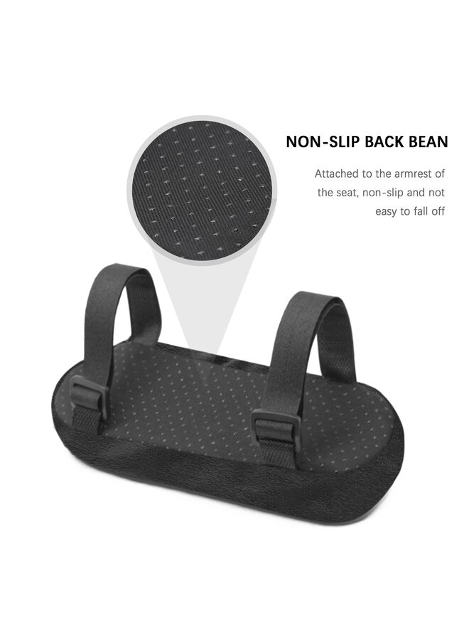2PCS Car Seat Armrest Covers,Anti-Scratch Car Arm Rest Cover Protectors,Durability & Comforts Car Armrest Pad,Universal Car Accessories Interior for Cars,SUVs,Trucks(Black) - Image 4