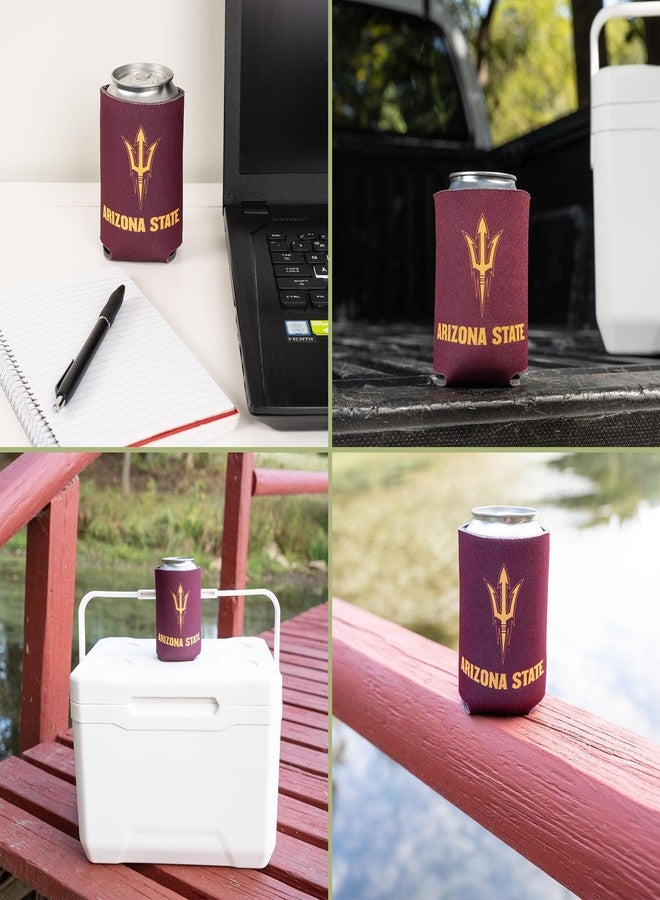 ديزرت كاكتوس حافظة علب مشروبات من ديزرت كاكتوس، جامعة ولاية أريزونا، مبرد مشروبات ASU Sun Devils، عبوة واحدة من الفوم، حامل علب سعة 12 أونصة، جانب واحد (التصميم أ) - Image 2