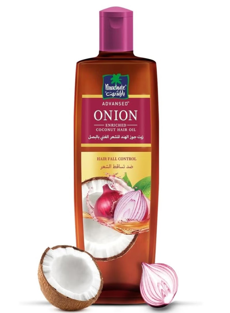 باراشوت زيت جوز الهند لنمو الشعر الغني بالبصل يتحكم في تساقط الشعر 300 مل - Image 2