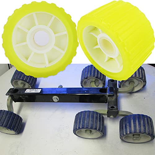 LIAULIADLL 3 Inch Width x 5 Inch OD Ribbed Wobble Roller Kit/Poly Ribbed Wobble Roller - Image 4