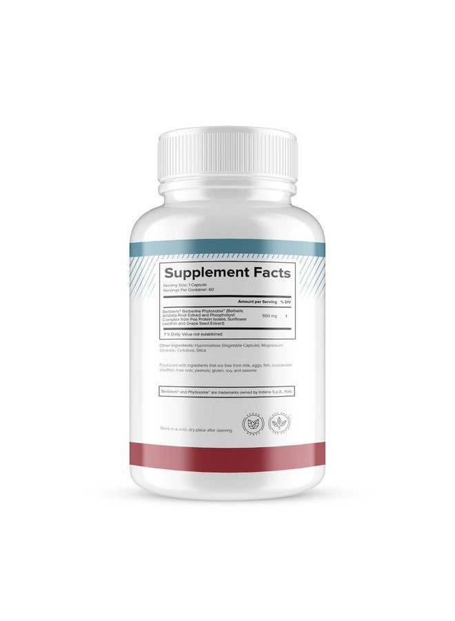 Natural BioScience Berberine Phytosome with Berbevis, 550mg Enhanced Absorption Supplement for Metabolic Support & Heart Health, Highly Bioavailable Berberine Complex, Gluten-Free, Non-GMO, 60 Vegetarian Capsules - Image 5