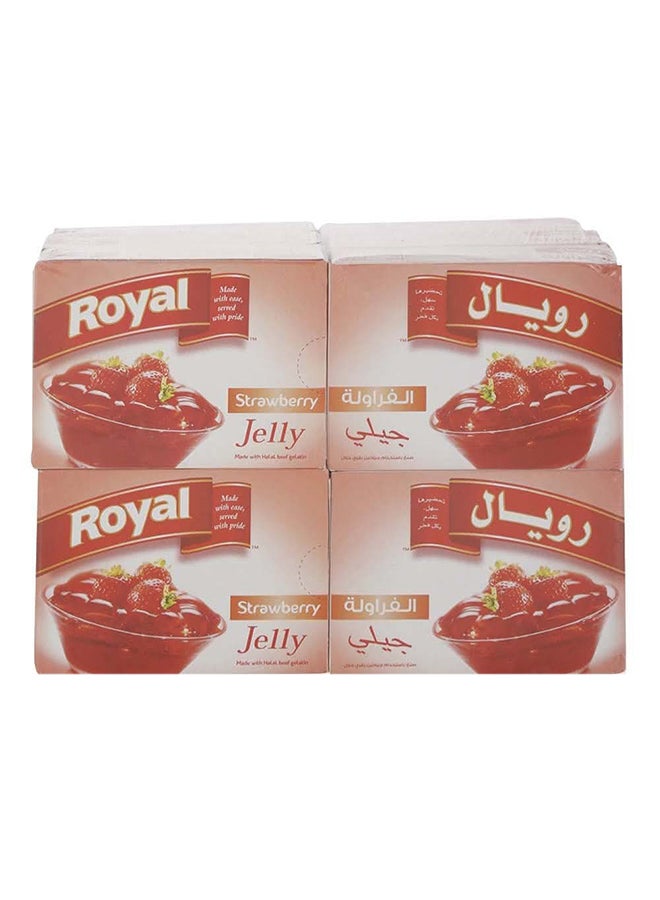 Royal Strawberry Flavor Jelly Mix Pack of 12 - Image 1