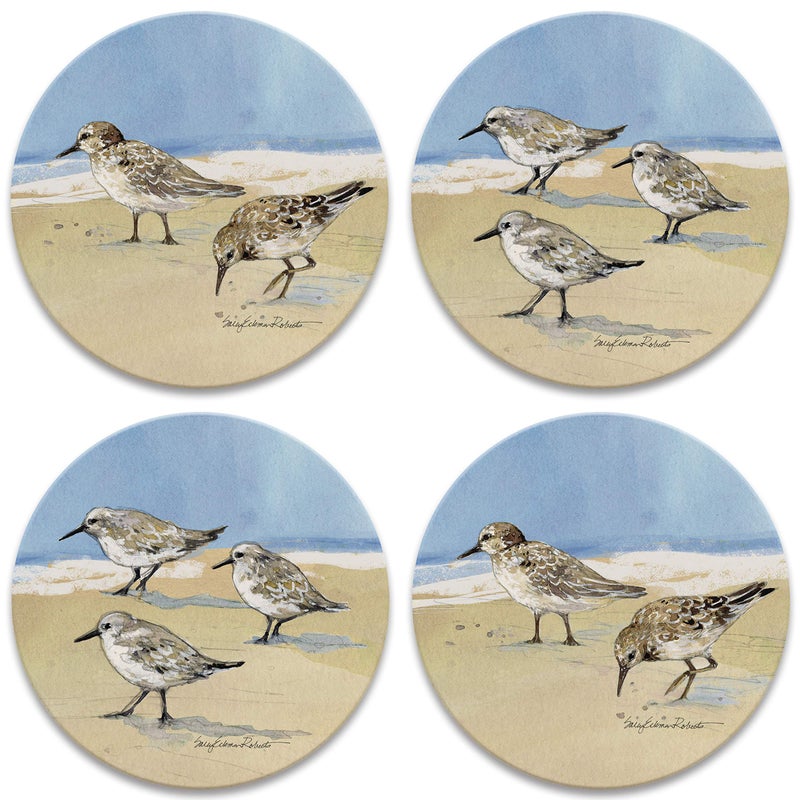 CoasterStone Sandpipers Set of 4 Coasters  One Size  Multicolored - Image 1