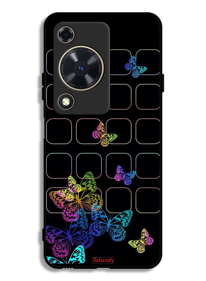 Tolwak Huawei Nova Y72S Protective Case Cover Colorful Butterflies