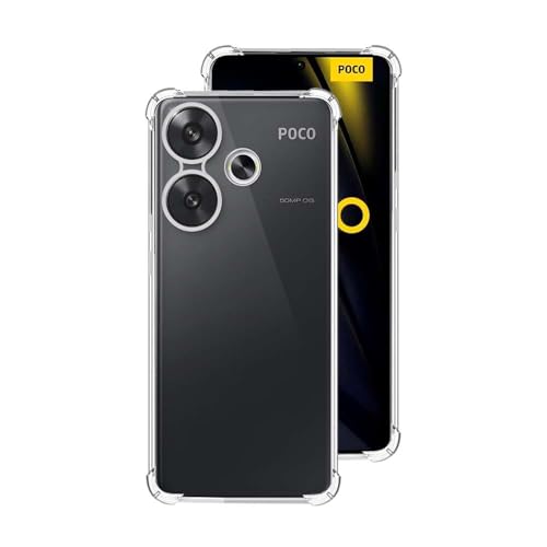 7-Seven 7SEVEN® Back Cover for Poco F6 5G Transparent Mobile Back Case Shock Proof Design Camera Edges Protection Crystal Clear Phone Case Silicon Soft TPU and Flexible Bumper Phone Cover - Image 1
