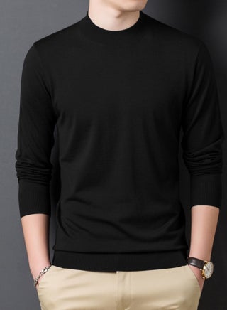 Men's Winter Fashion Simple Solid Color Crew-neck Sweater - pzsku/ZBFD6CFC8B56402118C6BZ/45/_/1670382866/9f1a5297-9554-4252-9c72-e1da98251eec