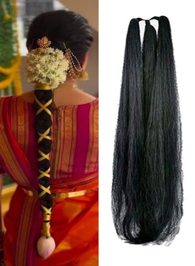 GIRISA CREATE THIS LOOK WITH OUR GIRISA HAIR Black Synthetic Hair Extension, 24inchs Extra Long Straight Style, Traditional Braid for Women - Image 1