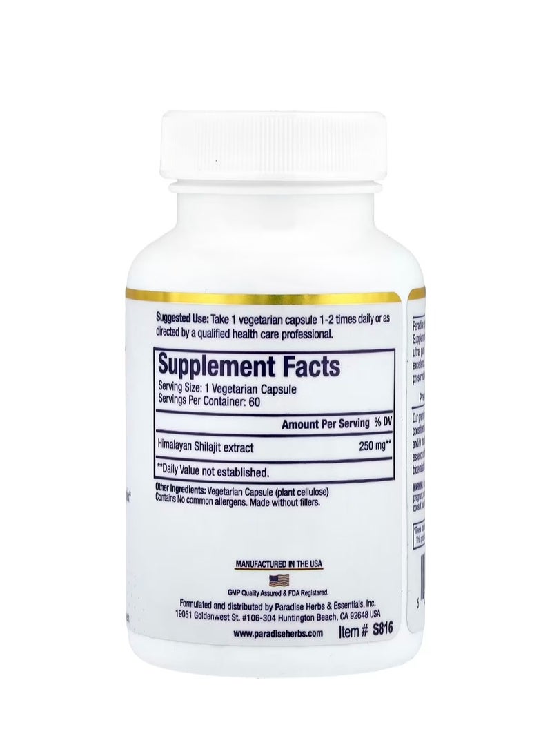 بارادايس هيربس مستخلص الشيلاجيت 60 كبسولة نباتية - Image 2