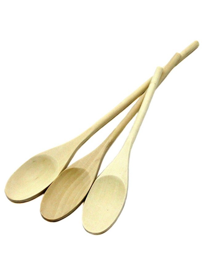 Chef Craft Select Maple Solid Spoon Set, 10, 12, 14 inch 3 Piece Set, Natural - Image 1