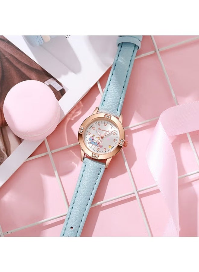 1 Pcs Kids Watches for Girls, Toddler Watches Cute Cartoon,Children Wrist Watch Easy Read Time Teacher Waterproof Watch(Blue) - Image 3