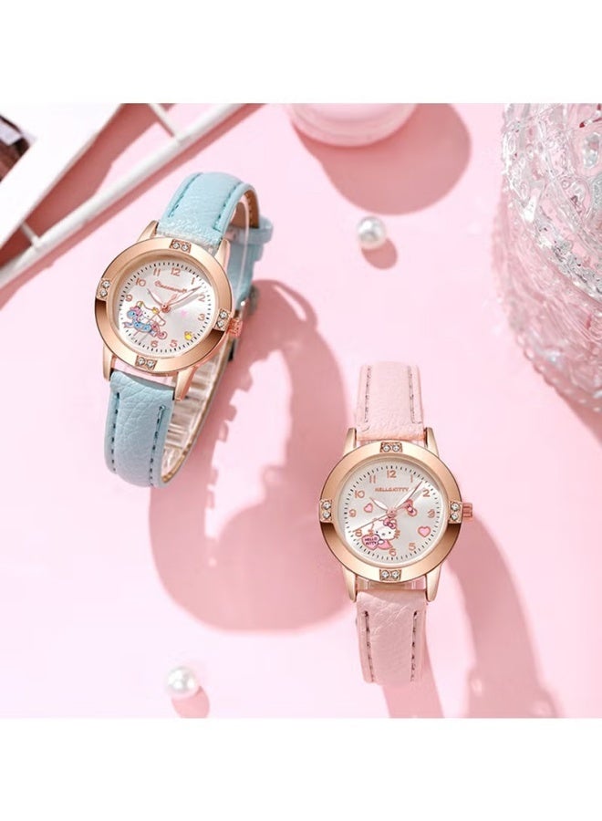 1 Pcs Kids Watches for Girls, Toddler Watches Cute Cartoon,Children Wrist Watch Easy Read Time Teacher Waterproof Watch(Blue) - Image 5