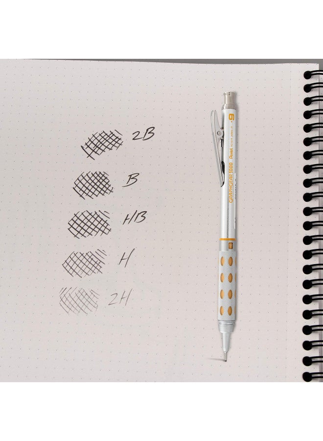 Pentel قلم رصاص بنتل سوبر هاي بوليمر، سمك 0.9 مم، 2H، 180 قطعة من الرصاص (50-9-2H) - Image 4