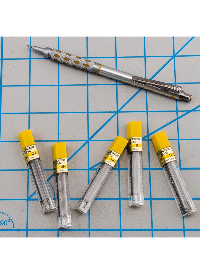 Pentel قلم رصاص بنتل سوبر هاي بوليمر، سمك 0.9 مم، 2H، 180 قطعة من الرصاص (50-9-2H) - Image 5