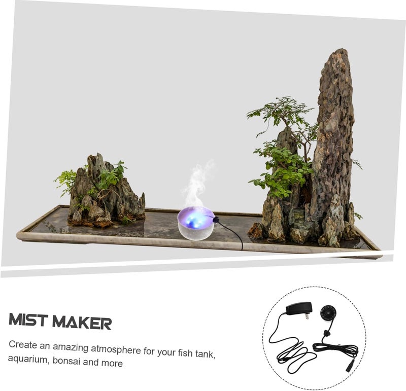 20MM LED Light Mist Maker Fog Machine for Fountains and Aquariums Ultrasonic Humidifier 12 Color Changing Lights for Gardening and Fish Tanks - Image 5