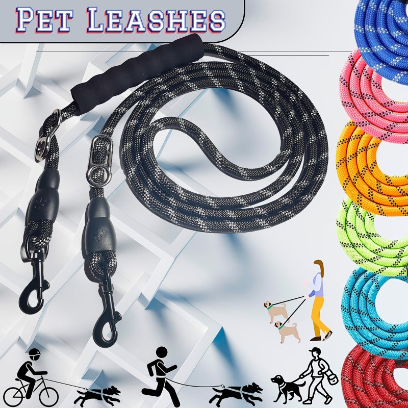 Red Large Multi Functional Hands Free Dog Leash For Walking Running - Image 1
