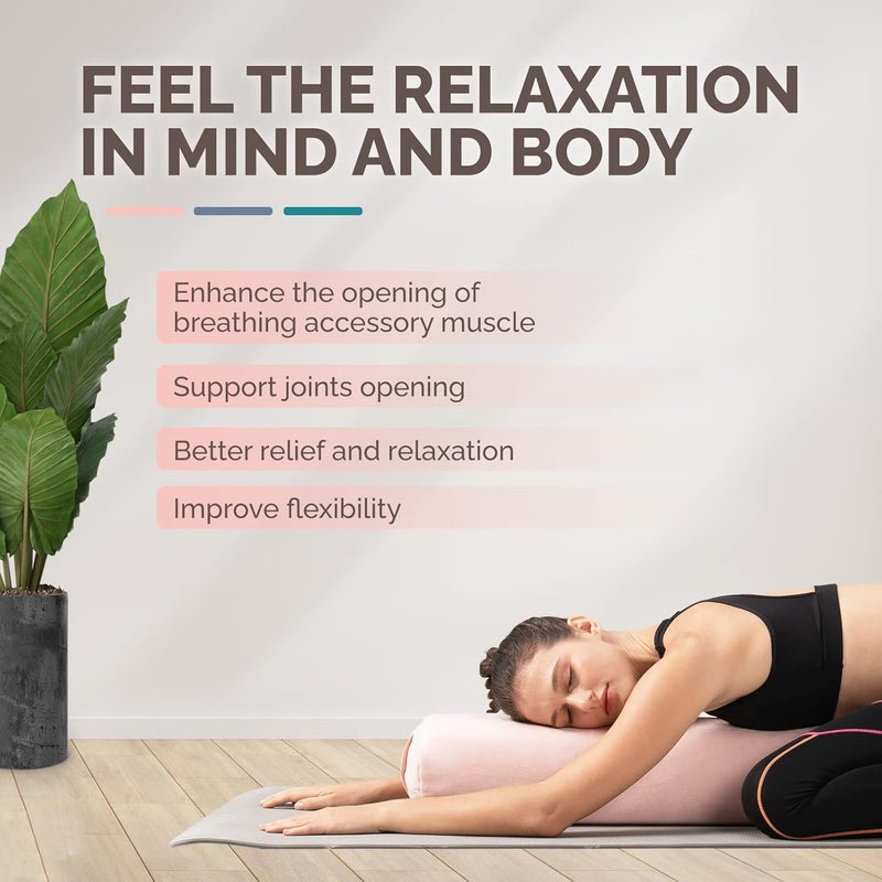 Yes4All وسادة يوغا بوسطن ثلاثية الطبقات من Yes4All لليوغا الاستعادة والتأمل ودعم اليوغا المتنوع وتوازن تعديل الوضعيات - Image 4