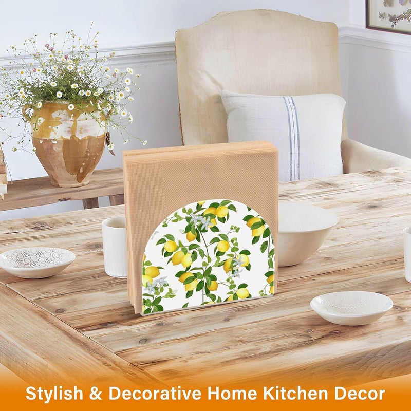 xigua Lemon Acrylic Napkin Holder Clear Plastic Cocktail Napkin Holder for Kitchen Restaurant Tables - Image 5