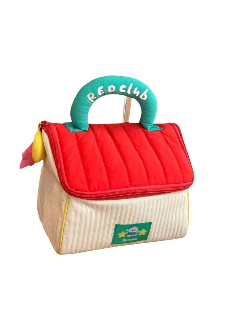 general Cute house skin care storage bag Capacity cosmetic bag portable travel toiletries storage bag - Image 1