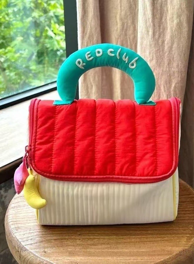 general Cute house skin care storage bag Capacity cosmetic bag portable travel toiletries storage bag - Image 5