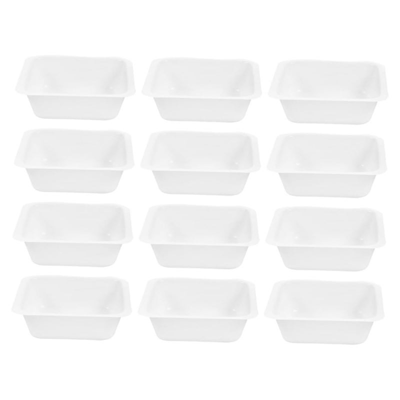 12pcs Large Square Plastic Weighing Trays High Precision Anti Static Lab Sample Boats - Image 2