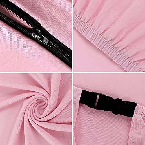 SARAFLORA Gaming Chair Covers Stretch Washable Computer Chairs Slipcovers for Armchair, Swivel Chair, Gaming Chairs,Computer boss Chair (Pink, X-Large) - Image 4