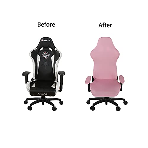 SARAFLORA Gaming Chair Covers Stretch Washable Computer Chairs Slipcovers for Armchair, Swivel Chair, Gaming Chairs,Computer boss Chair (Pink, X-Large) - Image 5