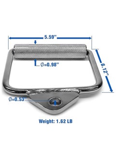 SportQ Single D-Handle, High Strength D-Handle Extension Handle for Cable Gym Exercise Cable Accessories  - Image 3