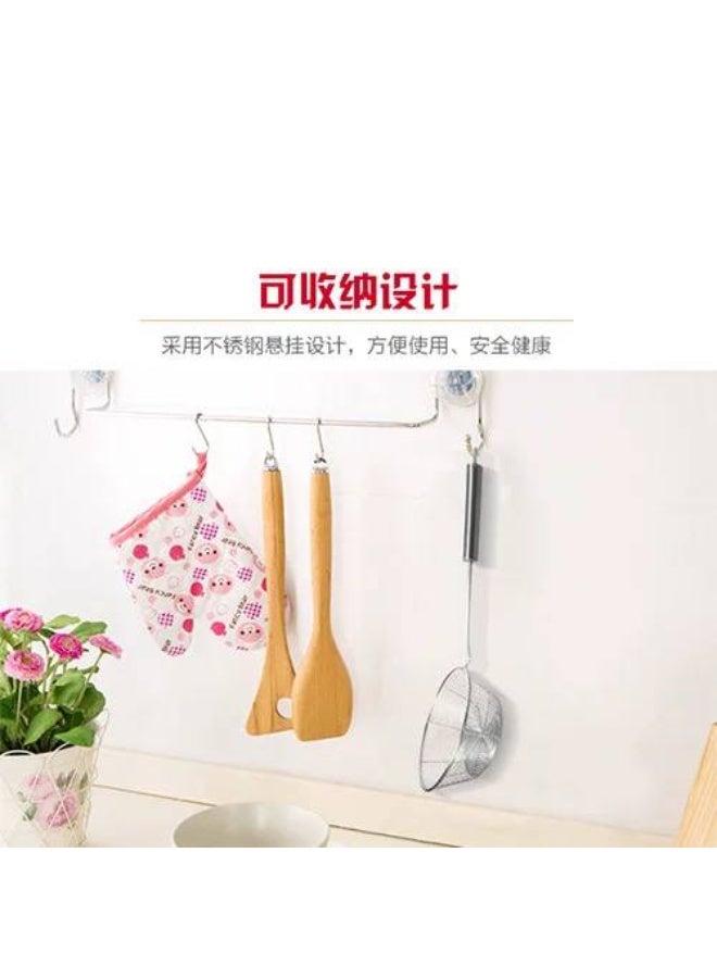 مصفاة عنكبوتية للمطبخ، ملعقة مثقبة من الفولاذ المقاوم للصدأ لتصفية المعكرونة بطول 15 سم، مصفاة طعام الطماطم، مغرفة لتصفية المعكرونة، الطبخ وقلي الطعام في المطبخ. - Image 5