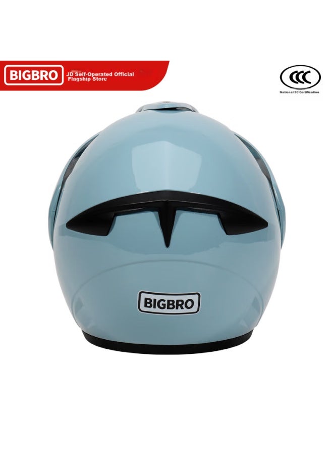 Bigbro Ky188 Autumn Blue, New National Standard 3c Motorcycle And Electric Bicycle Helmet, Uni For All Seasons, Summer Sun Protection, Electric Scooter Safety Helmet With Visor - Image 4