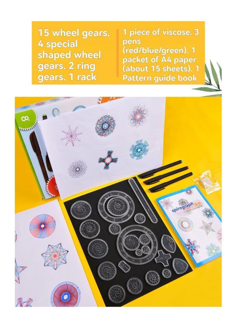 Spirograph, Drawing Spiralizer Set, Spiralizer Deluxe Set (Including 28 Drawing Magic Spirals), Art Drawing Kit, Geometric Drawing Ruler, Spiralizer Art Design Set For Adults And Children - Image 2