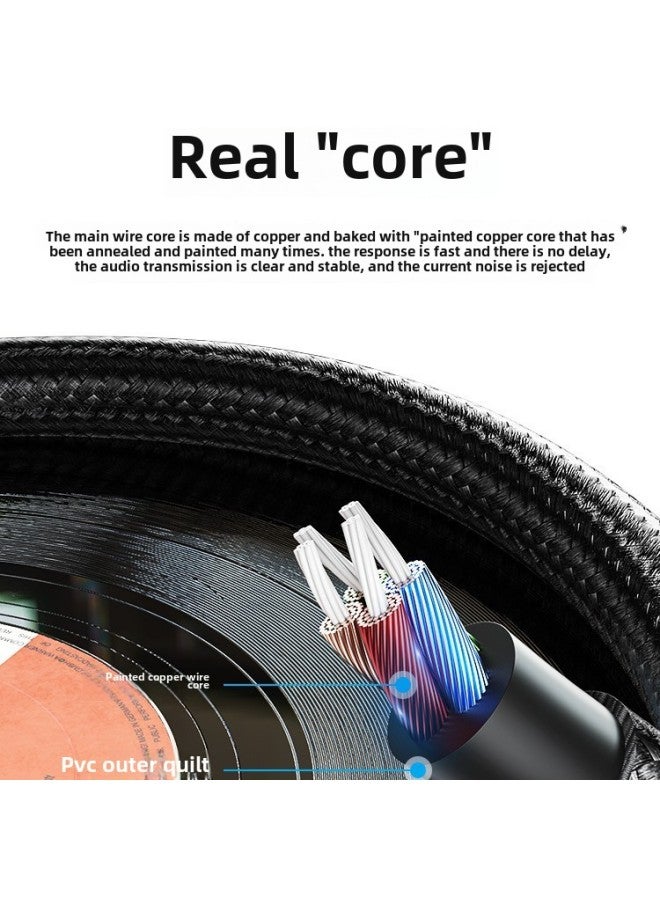 Weixun Audio Line One, Two, 3.5 To Double Lotus Head Computer Audio Cable Speaker Cable RCA Audio Cable-Color:"glue Shell Classic" Clear Sound Quality_refuse Current Noise-Line Length:5m  - Image 4