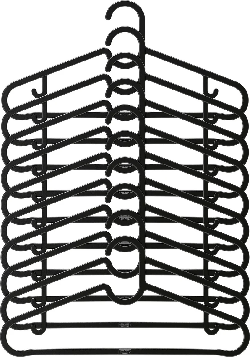 Ikea Spruttıg Clothes Hangers 10 Pieces