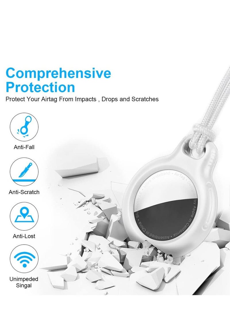 Y&D Holder Case for AirTags Waterproof Protective Ultra Light Anti-Scratch Protective Tracker AirTags with Keychain Wallet Luggage Pets (4 Pcs)  - Image 3